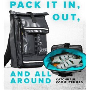 Keen NWT Catchaul Rolltop Commuter Bag Water Resistant Backpack